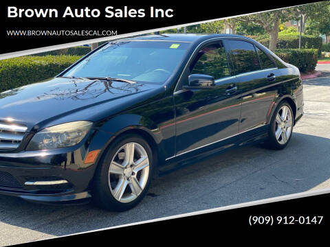 2011 Mercedes-Benz C-Class for sale at Brown Auto Sales Inc in Upland CA