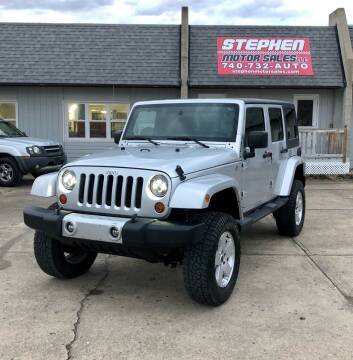 2011 Jeep Wrangler Unlimited for sale at Stephen Motor Sales LLC in Caldwell OH
