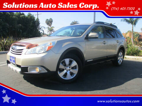 2010 Subaru Outback for sale at Solutions Auto Sales Corp. in Orange CA