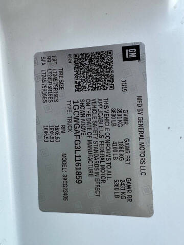 2020 Chevrolet Express 2500