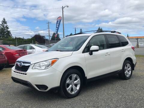 2015 Subaru Forester for sale at A & V AUTO SALES LLC in Marysville WA