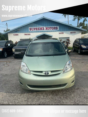 2008 Toyota Sienna for sale at Supreme Motors in Leesburg FL