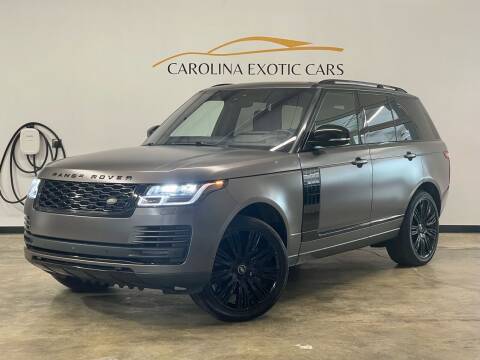 2018 Land Rover Range Rover for sale at Carolina Exotic Cars & Consignment Center in Raleigh NC