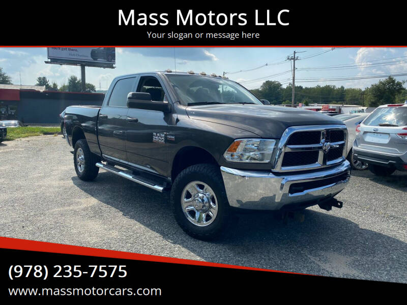 2016 RAM 2500 for sale at Mass Motors LLC in Worcester MA
