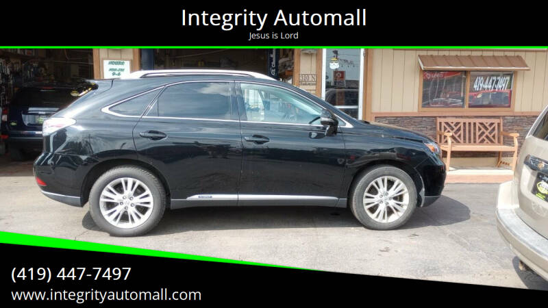 2010 Lexus RX 450h for sale at Integrity Automall in Tiffin OH