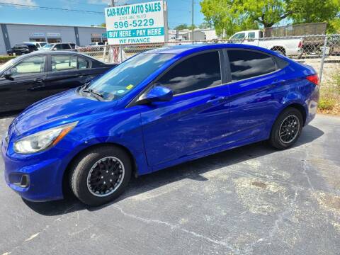 2014 Hyundai Accent for sale at CAR-RIGHT AUTO SALES INC in Naples FL
