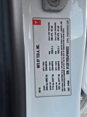 2018 Tesla Model 3 Long Range