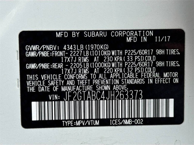 2018 Subaru Crosstrek 2.0i Premium