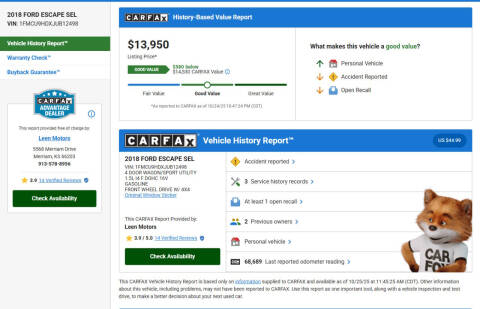 2018 Ford Escape SEL