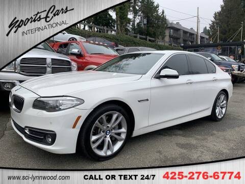 2015 BMW 5 Series for sale at Sports Cars International in Lynnwood WA