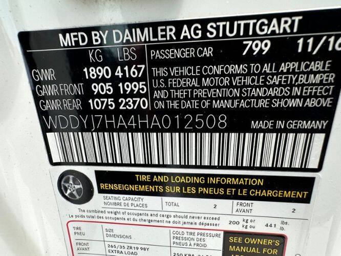 2017 Mercedes-Benz AMG GT