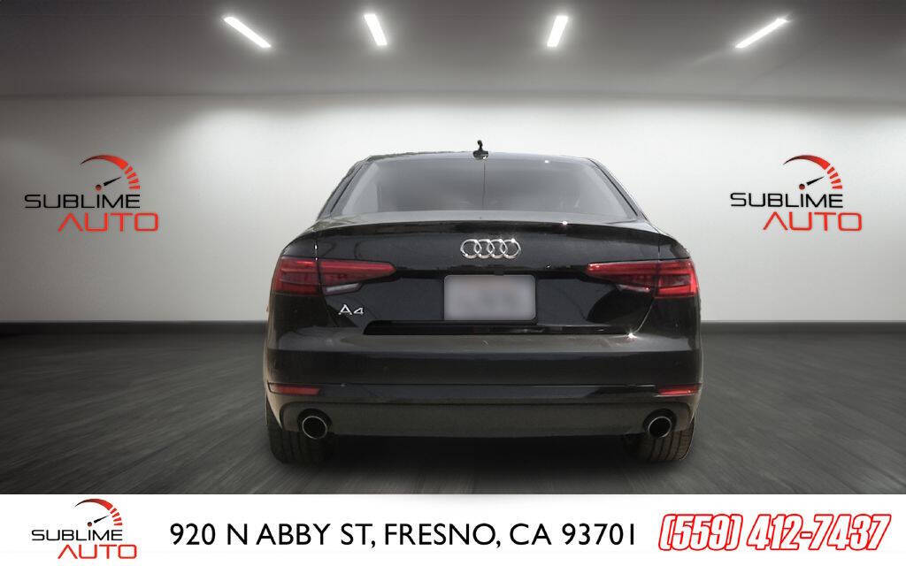 2017 Audi A4 for sale at SUBLIME AUTO in Fresno, CA