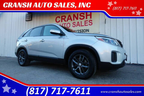 2015 Kia Sorento for sale at CRANSH AUTO SALES, INC in Arlington TX