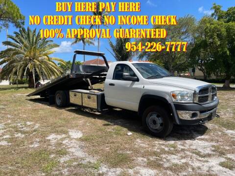 2010 Dodge RAM 4500 FLAT BED for sale at Transcontinental Car USA Corp in Fort Lauderdale FL