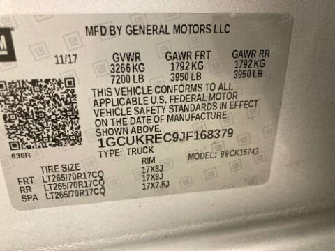 2018 Chevrolet Silverado 1500