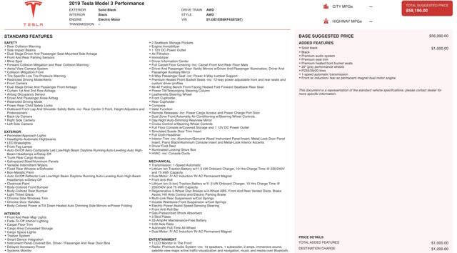 2019 Tesla Model 3 Performance