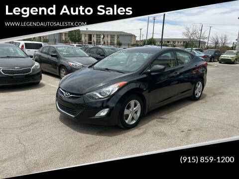 2013 Hyundai Elantra for sale at Legend Auto Sales in El Paso TX