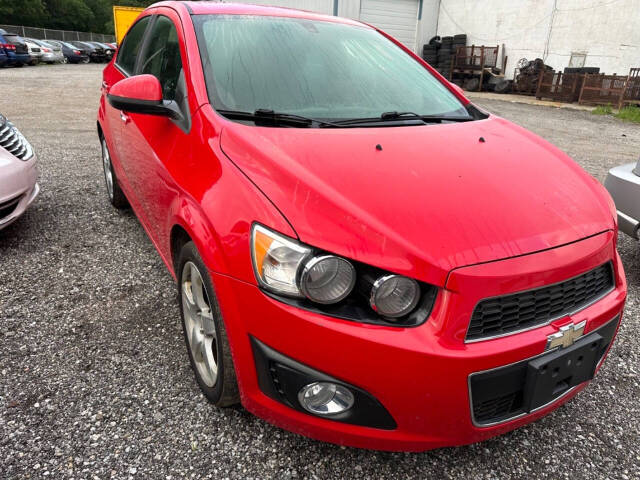 2015 Chevrolet Sonic for sale at ABC AUTO SALES AND SERVICE in Bristol, IN