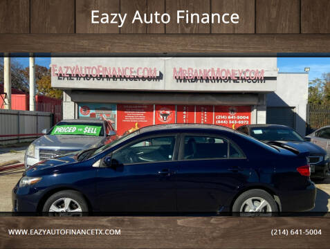 2013 Toyota Corolla for sale at Eazy Auto Finance in Dallas TX
