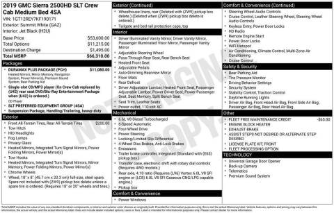 2019 GMC Sierra 2500HD