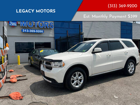 2012 Dodge Durango for sale at Legacy Motors in Detroit MI