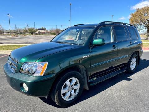 2003 Toyota Highlander for sale at Bells Auto Sales in Austin TX