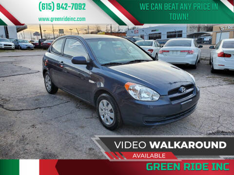 2011 Hyundai Accent for sale at Green Ride Inc in Nashville TN