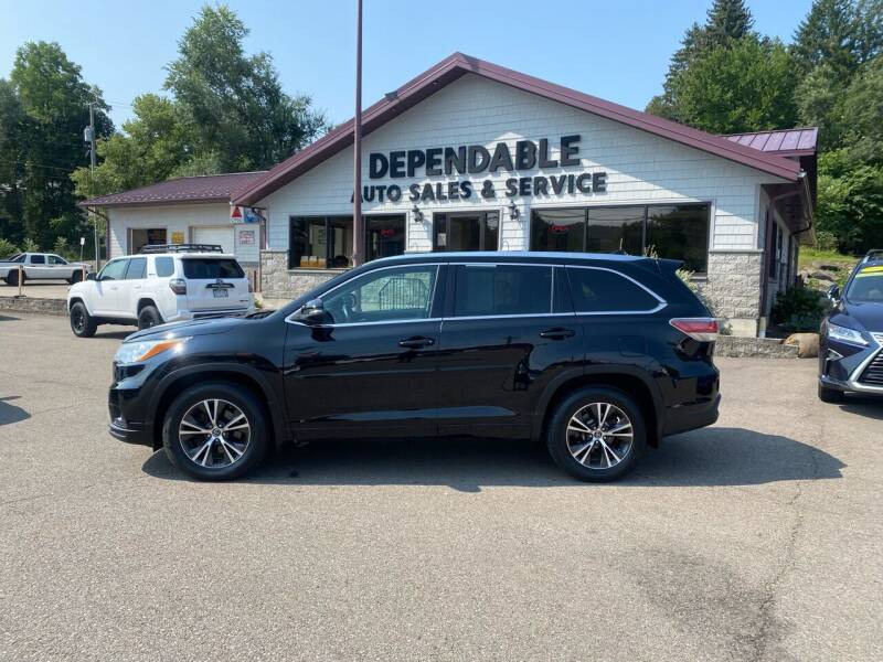 2016 Toyota Highlander for sale at Dependable Auto Sales and Service in Binghamton NY