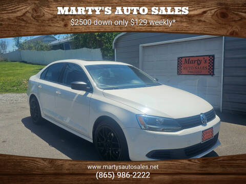 2012 Volkswagen Jetta for sale at Marty's Auto Sales in Lenoir City TN