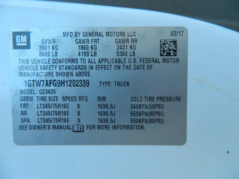 2017 GMC Savana 2500