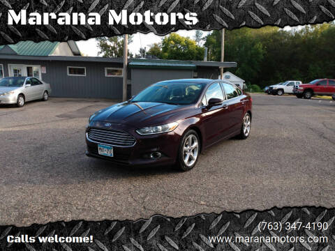 2013 Ford Fusion for sale at Marana Motors in Princeton MN