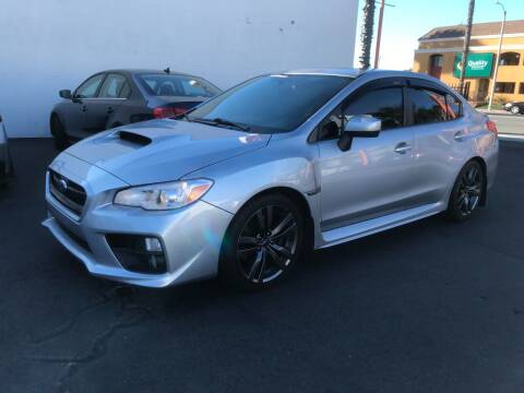 2016 Subaru WRX for sale at Shoppe Auto Plus in Westminster CA