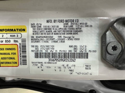 2016 Ford Fusion Energi Titanium