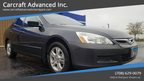 2007 Honda Accord for sale at Carcraft Advanced Inc. in Orland Park IL
