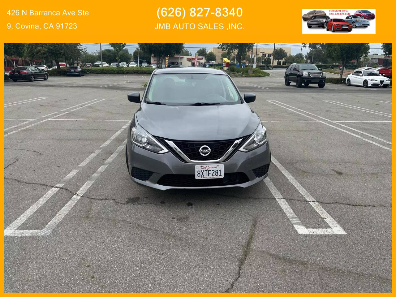 2018 Nissan Sentra for sale at JMB AUTO SALES INC in Covina, CA