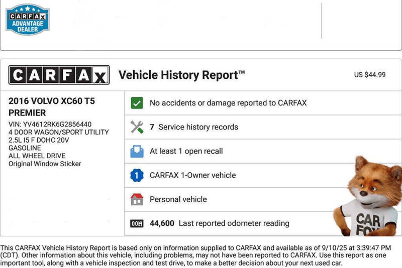 2016 Volvo XC60 T5 Premier