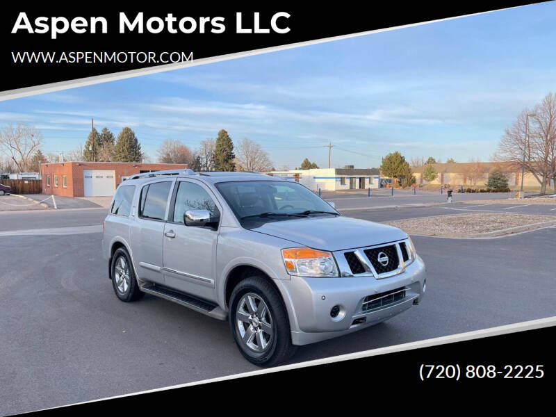 2012 Nissan Armada for sale at Aspen Motors LLC in Denver CO