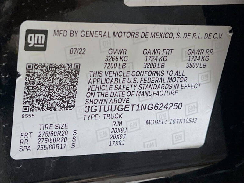 2022 GMC Sierra 1500