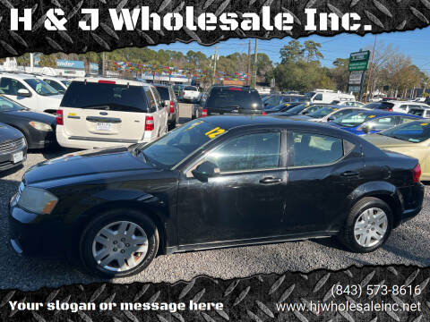 2012 Dodge Avenger for sale at H & J Wholesale Inc. in Charleston SC