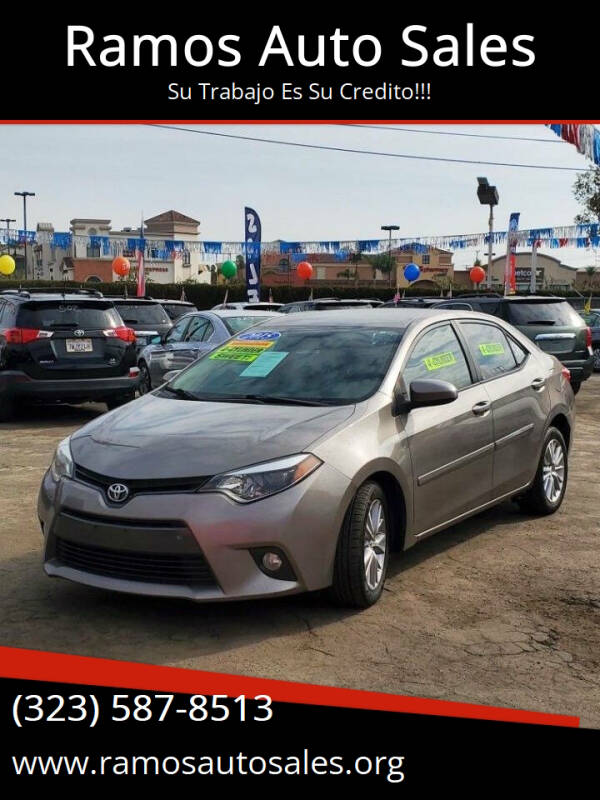 2015 Toyota Corolla for sale at Ramos Auto Sales in Los Angeles CA