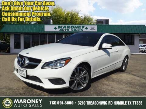 2014 Mercedes-Benz E-Class for sale at Maroney Auto Sales in Humble TX