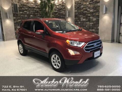 2020 Ford EcoSport for sale at Auto World Used Cars in Hays KS