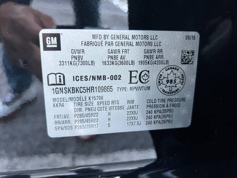 2017 Chevrolet Tahoe LT