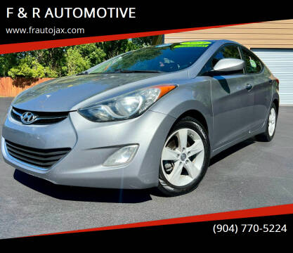 2013 Hyundai Elantra for sale at F & R AUTOMOTIVE in Jacksonville FL
