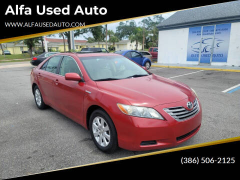 2009 Toyota Camry Hybrid for sale at Alfa Used Auto in Holly Hill FL