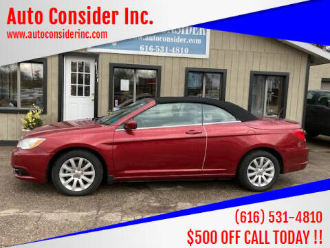 2012 Chrysler 200 Convertible for sale at Auto Consider Inc. in Grand Rapids MI