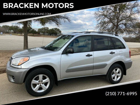 2004 Toyota RAV4 for sale at BRACKEN MOTORS in San Antonio TX