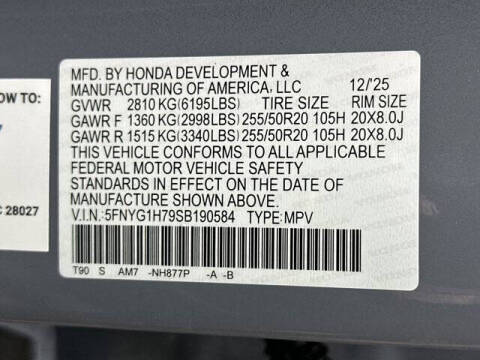 2025 Honda Pilot Touring