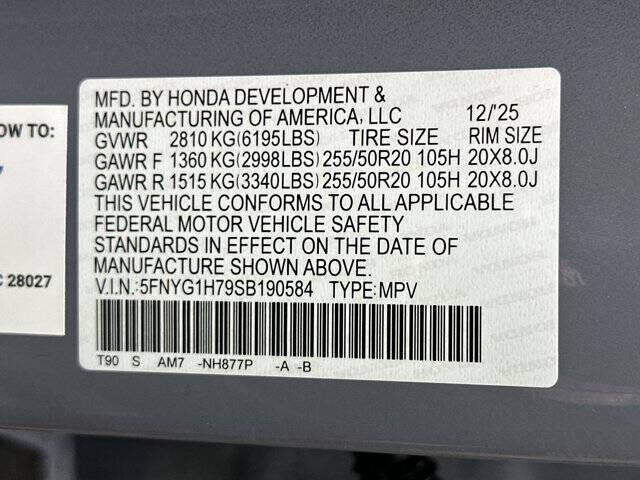 2025 Honda Pilot Touring