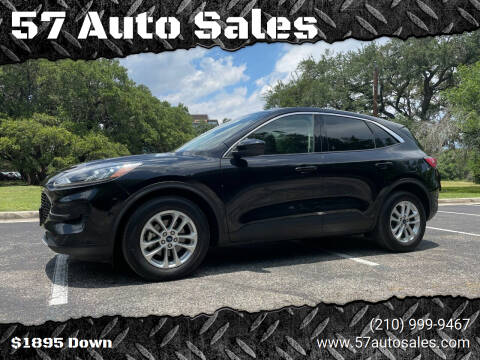 2020 Ford Escape for sale at 57 Auto Sales in San Antonio TX